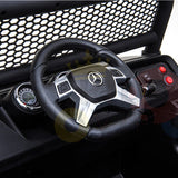 Black Ultimate 2 Seater Mercedes Unimog 24V Kids Ride On Car with Remote Control