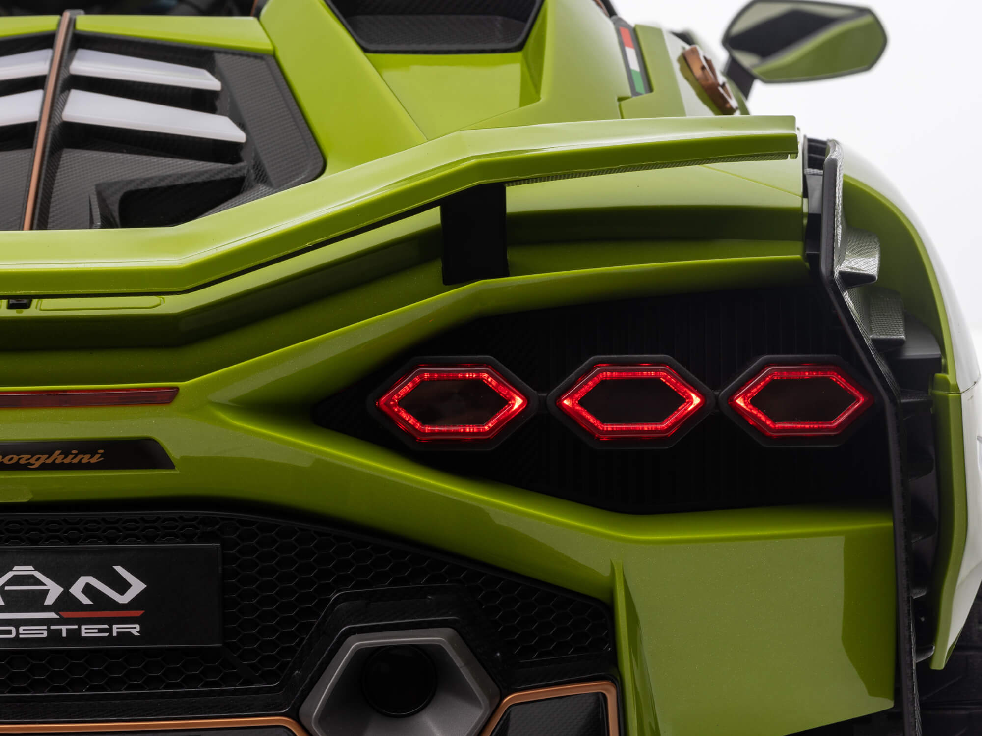 Green 24V Official LX Lamborghini Sian 2-Seater Ride On Car with Music, RC