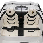 White 24V Official LX Lamborghini Sian 2-Seater Ride On Car with Music, RC