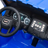 2026 GMC Sierra 2x12V 4X4 2 Seater Kids Ride On Car with Remote Control BLUE