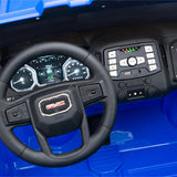 2026 GMC Sierra 2x12V 4X4 2 Seater Kids Ride On Car with Remote Control BLUE