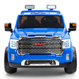 2026 GMC Sierra 2x12V 4X4 2 Seater Kids Ride On Car with Remote Control BLUE