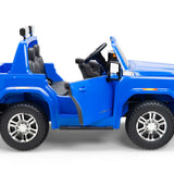 2026 GMC Sierra 2x12V 4X4 2 Seater Kids Ride On Car with Remote Control BLUE