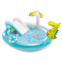 Load image into Gallery viewer, Kids Inflatable Gator Kiddie Pool with Slide