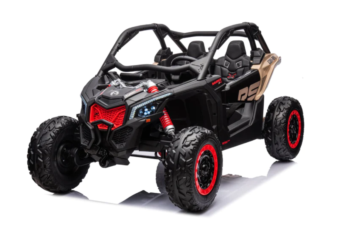 2025 2x24V CAN AM MAVERICK 4X4 2 Seater DELUXE Kids Ride On Car with Remote Control