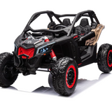 2025 2x24V CAN AM MAVERICK 4X4 2 Seater DELUXE Kids Ride On Car with Remote Control