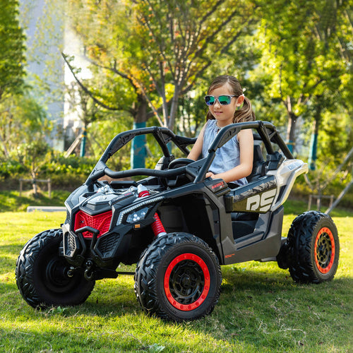 2025 2x24V CAN AM MAVERICK 4X4 2 Seater DELUXE Kids Ride On Car with Remote Control
