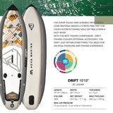 Aqua Marina Drift ISUP - WHITE - FOR FISHING