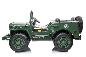 24V Army Truck 3 Seater DELUXE Kids Ride On Car with Remote Control