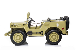 24V Army Truck 3 Seater DELUXE Kids Ride On Car with Remote Control