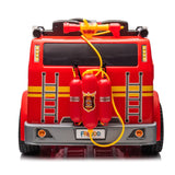 24V Fire Truck 2-Seater Ride On Kids Car with Remote Control
