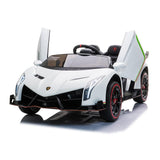 2025 UPGRADED Lamborghini Veneno 2x12V 4X4 2 Seater DELUXE Kids Ride On Car with Remote Control