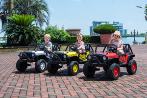 24V Jeep Style RAIDER 2 Seater Kids Ride On Car with Remote Control and Back Wheel