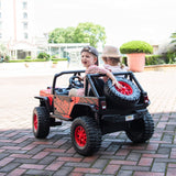 24V Jeep Style RAIDER 2 Seater Kids Ride On Car with Remote Control and Back Wheel