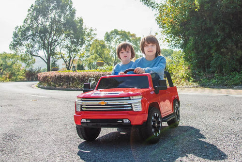 2025 Chevy Silverado 24V 4X4 2 Seater DELUXE Kids Ride On Car with Remote Control