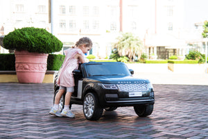 2025 Range Rover HSE 2 Seater 24V Kids Ride On Car With Remote Control DELUXE MODEL WITH LEATHER SEATS AND RUBBER TIRES