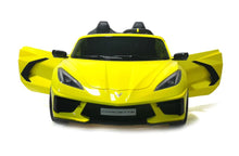 Load image into Gallery viewer, 2025 24V Chevrolet Corvette C8 2 Seater DELUXE EDITION Kids Ride on Car with Remote Control