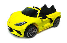 Load image into Gallery viewer, 2025 24V Chevrolet Corvette C8 2 Seater DELUXE EDITION Kids Ride on Car with Remote Control