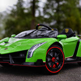 2025 UPGRADED Lamborghini Veneno 2x12V 4X4 2 Seater DELUXE Kids Ride On Car with Remote Control