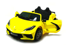 Load image into Gallery viewer, 2025 24V Chevrolet Corvette C8 2 Seater DELUXE EDITION Kids Ride on Car with Remote Control