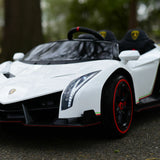 2025 UPGRADED Lamborghini Veneno 2x12V 4X4 2 Seater DELUXE Kids Ride On Car with Remote Control